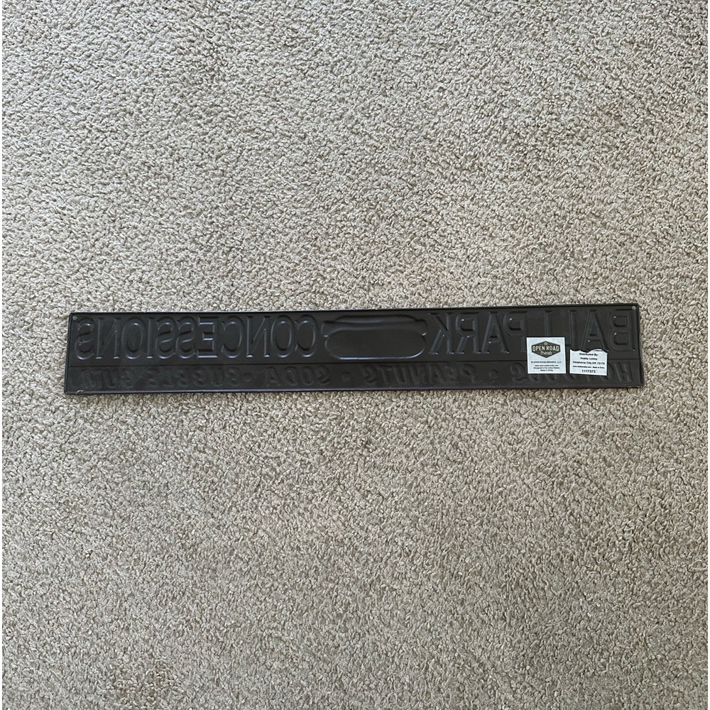 Ballpark Metal Sign - Picture 2 of 2